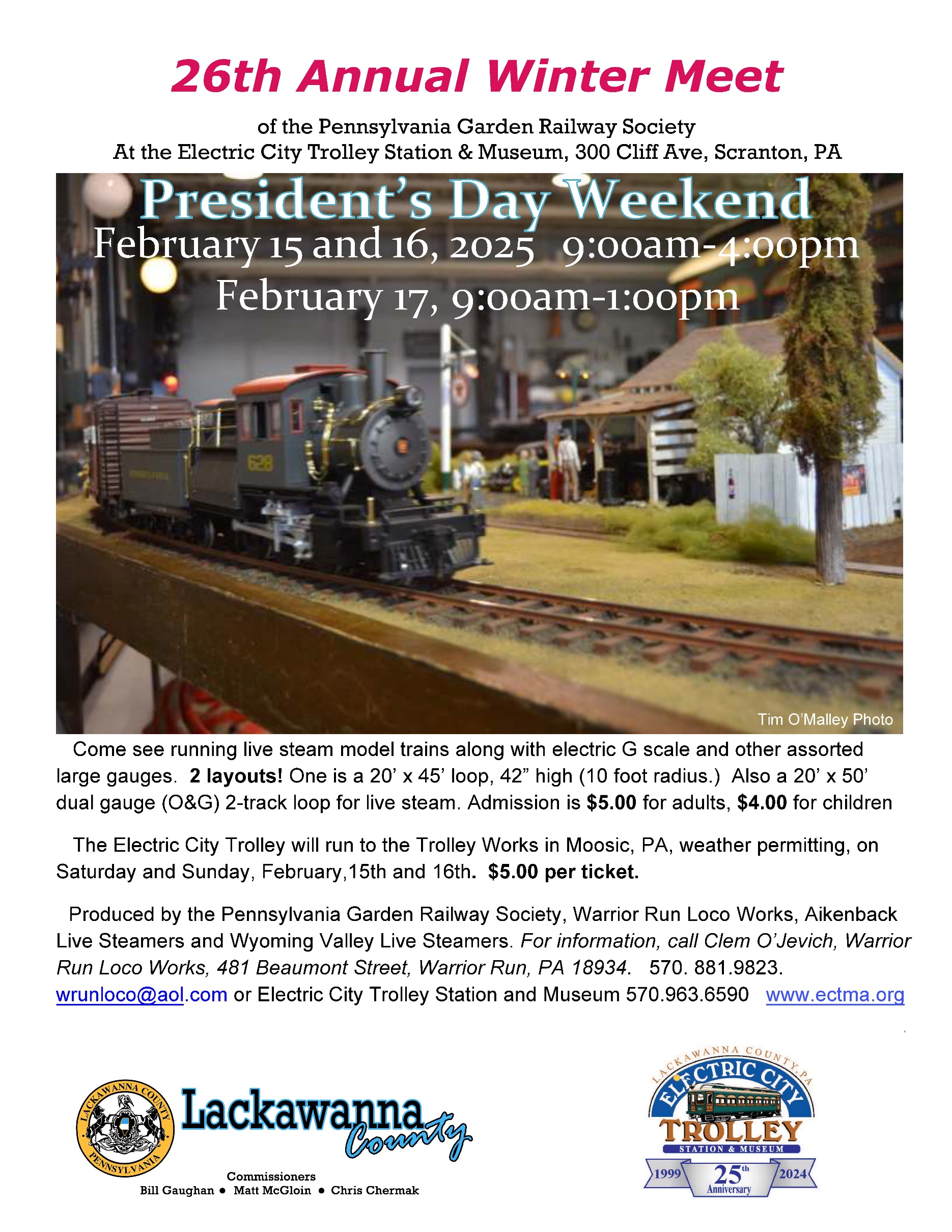 26th Annual Winter Meet of the Pennsylvania Garden Railway Society