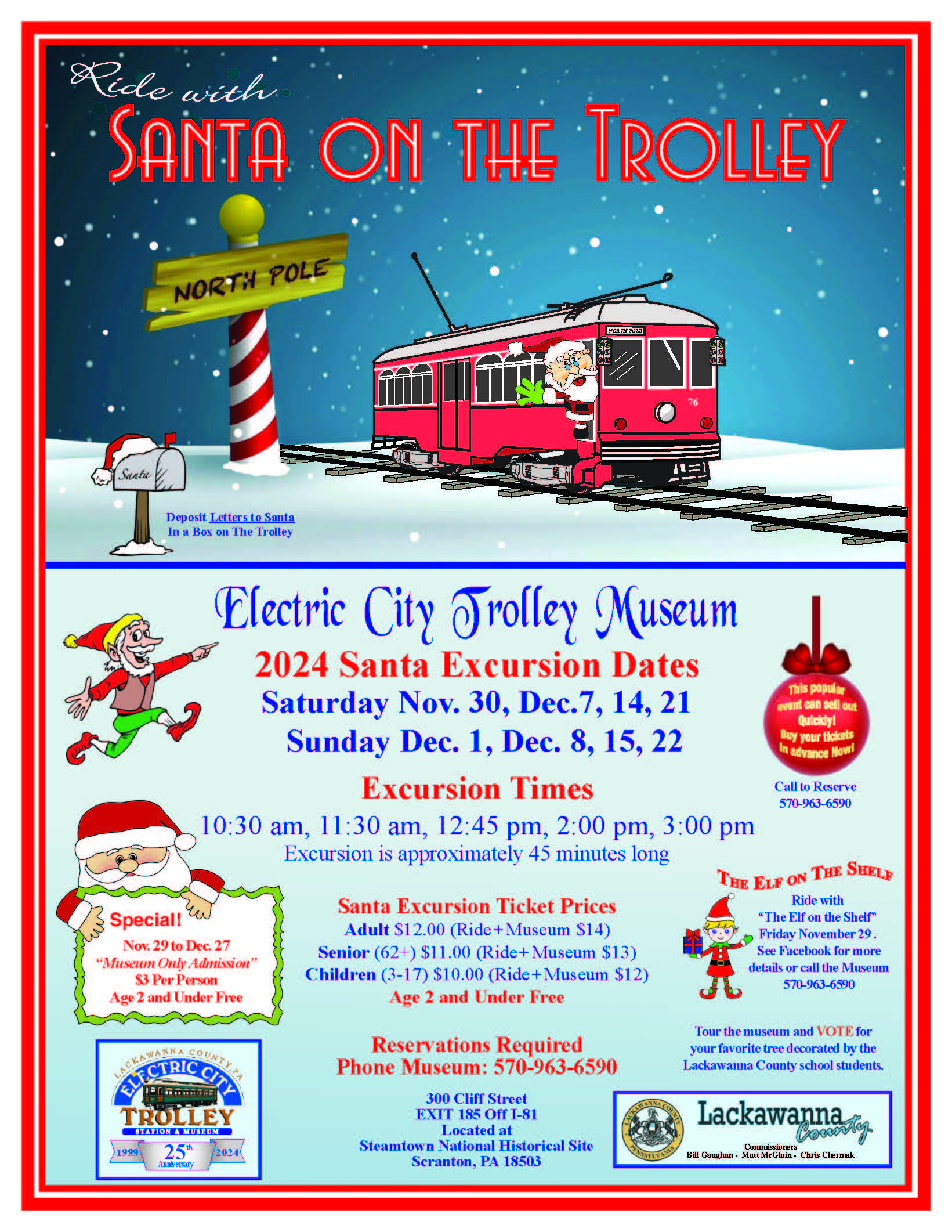 Ride with Santa on the Trolley